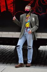 GIGI HADID Out and About in New York 01/15/2021