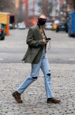 GIGI HADID Out and About in New York 01/15/2021