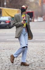 GIGI HADID Out and About in New York 01/15/2021