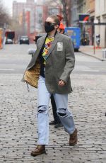 GIGI HADID Out and About in New York 01/15/2021