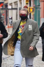 GIGI HADID Out and About in New York 01/15/2021