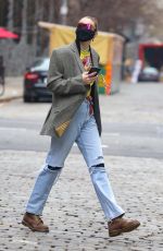 GIGI HADID Out and About in New York 01/15/2021
