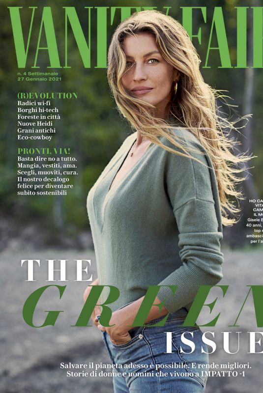 GISELE BUNDCHEN in Vanity Fair Magazine, Italy January 2021