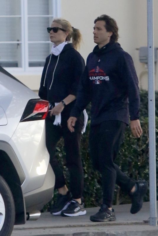 GWYNETH PALTROW and Brad Falchuk Out in Los Angeles 01/20/2021