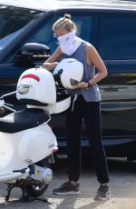 GWYNETH PALTROW Out Riding a Scooter in Santa Monica 01/02/2021