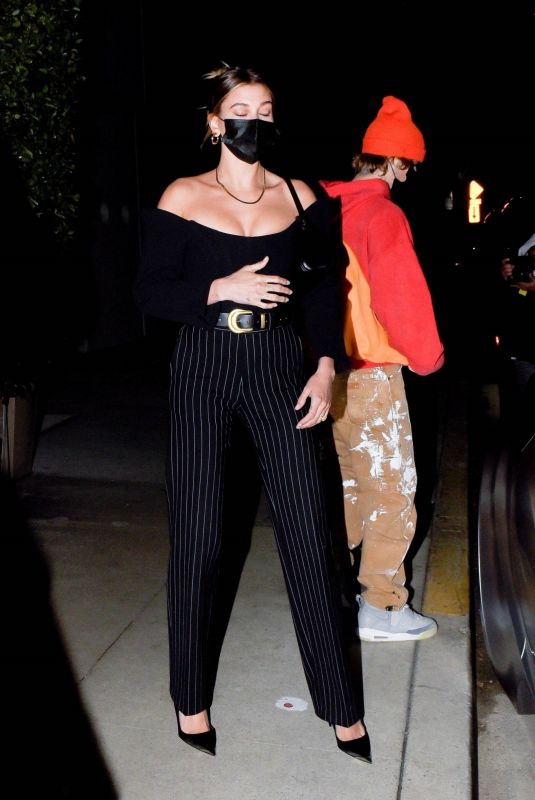 HAILEY and Justin BIEBER Night Out in Santa Monica 01/30/2021