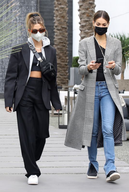 HAILEY BIEBER and SARA SAMPAIO Out Shopping in West Hollywood 01/28/2021