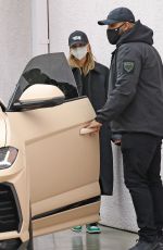 HAILEY BIEBER Arrives at a Studio in Los Angeles 01/29/2021