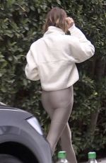 HAILEY BIEBER Leaves a Private Gym in West Hollywood 01/27/2021