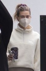 HAILEY BIEBER Leaves a Private Gym in West Hollywood 01/27/2021