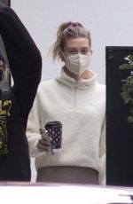 HAILEY BIEBER Leaves a Private Gym in West Hollywood 01/27/2021