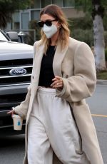 HAILEY BIEBER Visits a Friend in Beverly Hills 01/29/2021