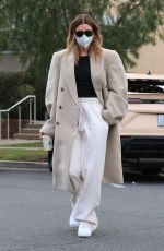 HAILEY BIEBER Visits a Friend in Beverly Hills 01/29/2021