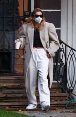 HAILEY BIEBER Visits a Friend in Beverly Hills 01/29/2021