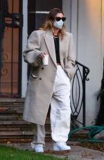 HAILEY BIEBER Visits a Friend in Beverly Hills 01/29/2021