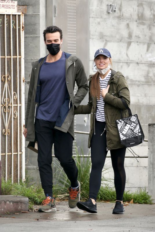 HANNAH BROWN and Adam Woolard Out in Venice Beach 01/23/2021