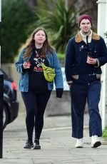 HANNAH MURRAY and Nicholas Hoult Out in Primrose Hill 01/02/2021
