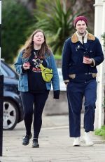 HANNAH MURRAY and Nicholas Hoult Out in Primrose Hill 01/02/2021