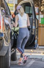 HAY:EY ROBERTS in Tights Out Shopping in Calabasas 01/07/2021