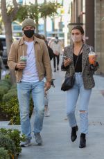 HAYLEY ERBERT and Derek Hough at Joe & the Juice in West Hollywood 01/26/2021