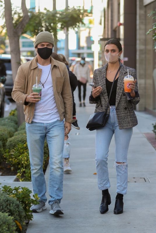 HAYLEY ERBERT and Derek Hough at Joe & the Juice in West Hollywood 01/26/2021
