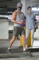 HAYLEY ERBERT and Derek Hough Shopping for Pet Food in Los Angeles 01/21/2021