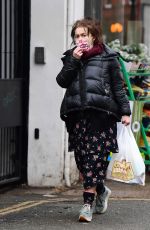 HELENA BONHAM CARTER Out Shopping in London 01/27/2021