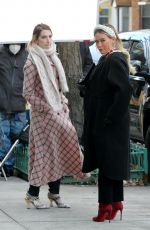 HILARY DUFF and MOLLY BERNARD on the Set of Younger in New York 01/20/2021