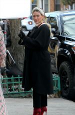 HILARY DUFF and MOLLY BERNARD on the Set of Younger in New York 01/20/2021
