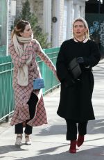HILARY DUFF and MOLLY BERNARD on the Set of Younger in New York 01/20/2021