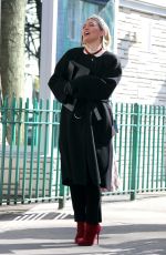 HILARY DUFF and MOLLY BERNARD on the Set of Younger in New York 01/20/2021