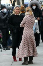 HILARY DUFF and MOLLY BERNARD on the Set of Younger in New York 01/20/2021