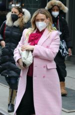 HILARY DUFF on the Set of Younger in New York 01/25/2021