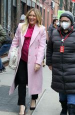HILARY DUFF on the Set of Younger in New York 01/25/2021