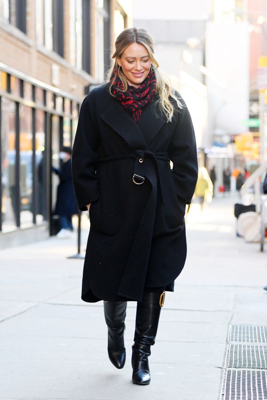 HILARY DUFF on the Set of Younger in New York 01/28/2021
