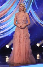 HOLLY WILLOGHBY on the Set of Dancing on Ice 01/17/2021