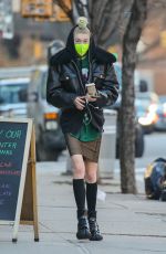 HUNTER SCHAFER Out for a Coffee in New York 01/28/2021
