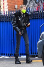 HUNTER SCHAFER Out for Coffee in Los Angeles 01/25/2021