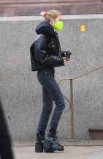 HUNTER SCHAFER Out for Coffee in Los Angeles 01/25/2021