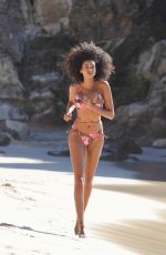 IMAAN HAMMAM in Bikini at a Beach in St. Barth 01/08/2021