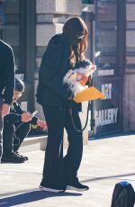 IMAN Out with Her Dog in New York 01/07/2021