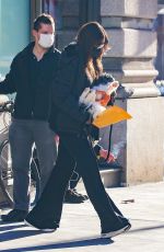 IMAN Out with Her Dog in New York 01/07/2021