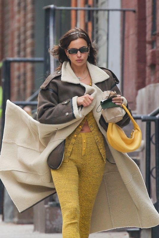 IRINA SHAYK Out and About in New York 01/22/2021