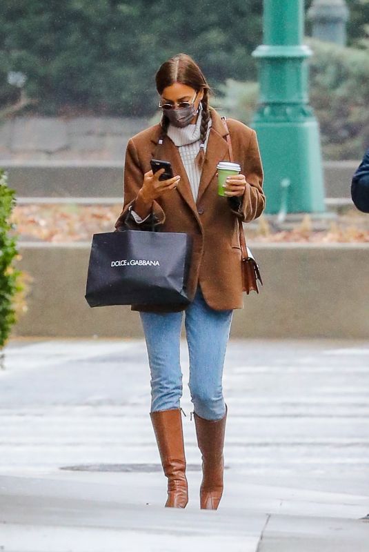 IRINA SHAYK Out and About in New York 01/26/2021