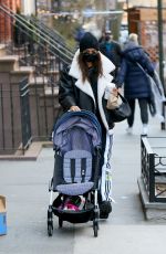 IRINA SHAYK Out in New York 01/25/2021