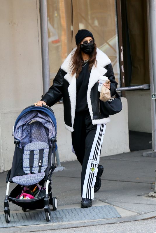 IRINA SHAYK Out in New York 01/25/2021