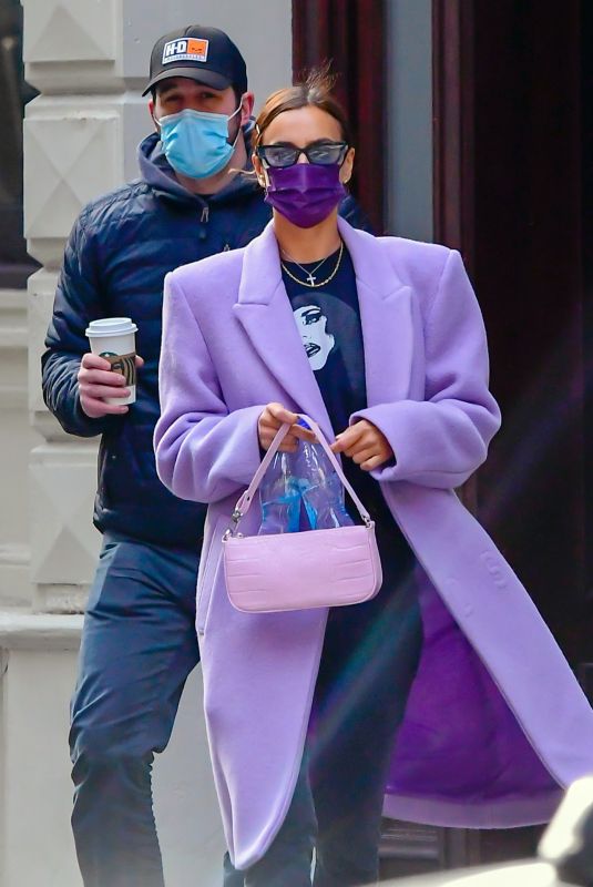 IRINA SHAYK Out in New York 01/28/2021