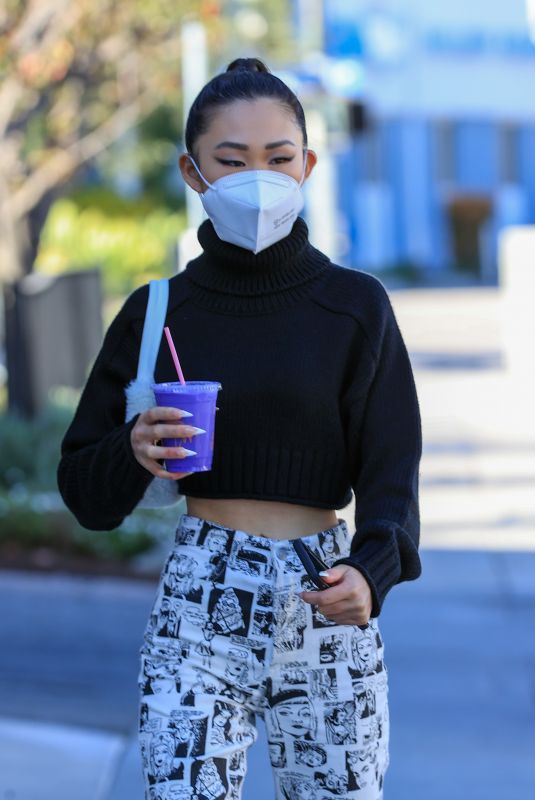 JAIME XIE at Cha Cha Matcha in West Hollywood 01/22/2021