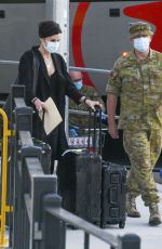 JAIMIE ALEXANDER Arrives at Airport in Sydney 01/25/2021