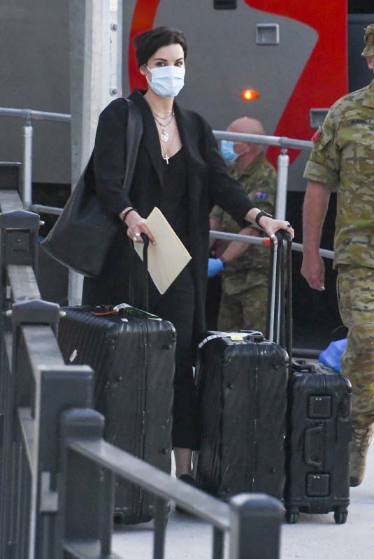 JAIMIE ALEXANDER Arrives at Airport in Sydney 01/25/2021